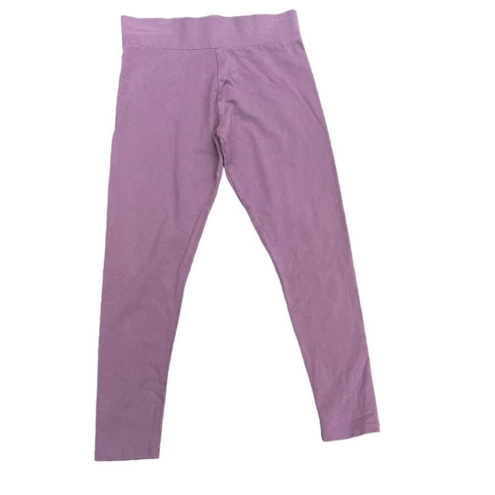 Logo Layers Leggings Size Small Petite Lori Goldstein Light Plum Mauve Purple
